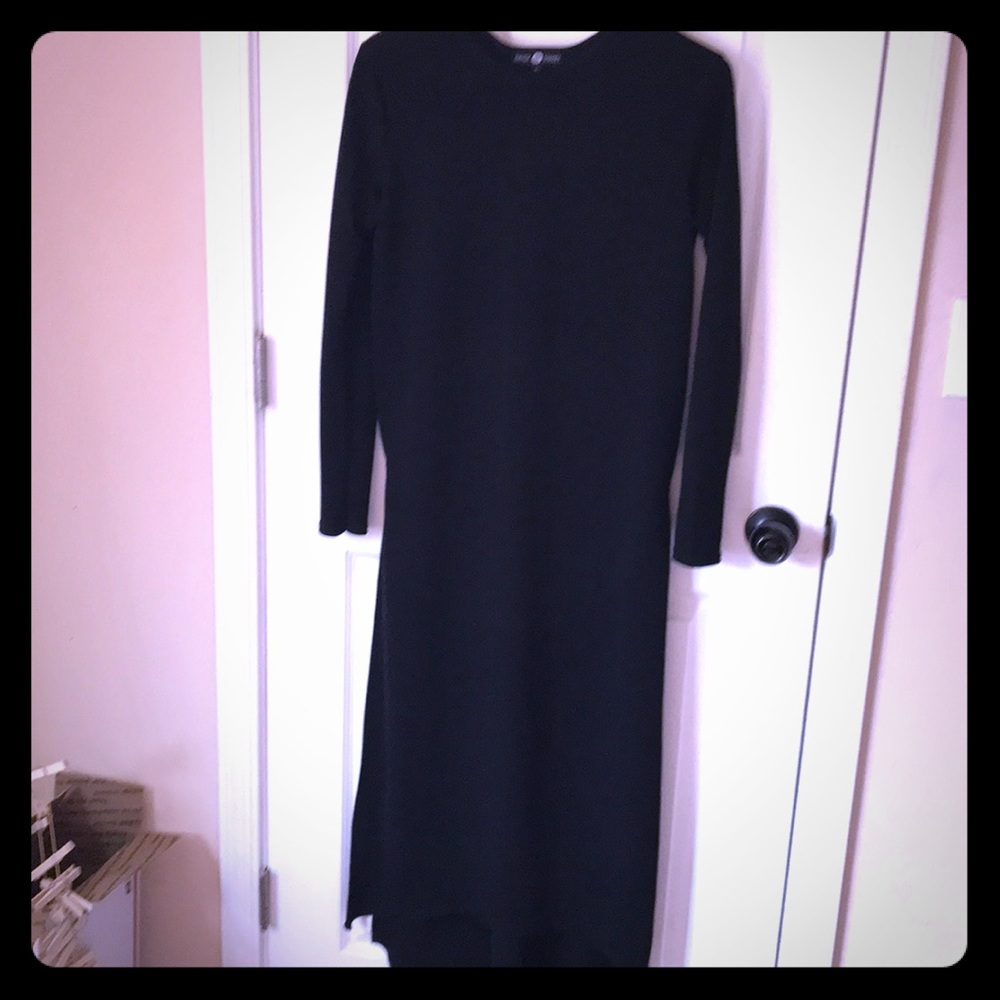 Black Maxi Dress W Slits